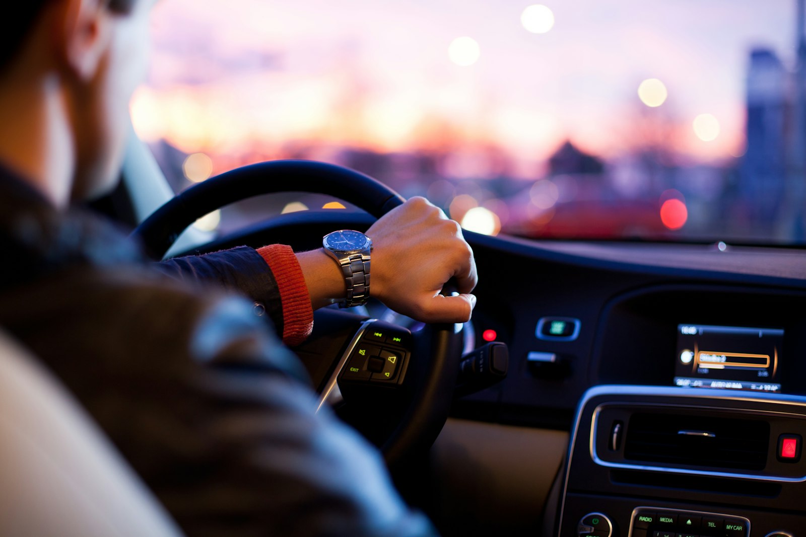 Conductor profesional en ruta